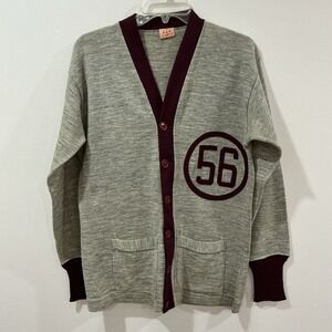 Vintage Texas A&M Wool Sweater 1950s Cardigan Aggie College Athletic Coat #56